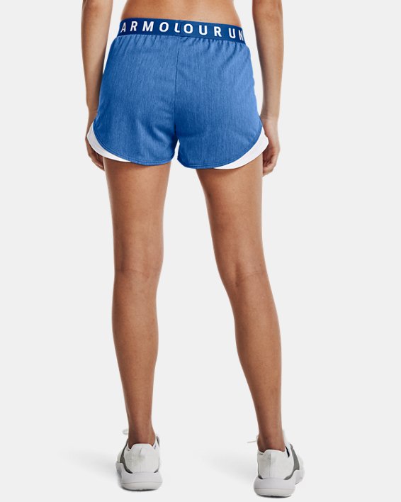 Women's UA Play Up Shorts 3.0 Twist, Blue, pdpMainDesktop image number 1